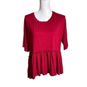Women’s Hem Peplum Top Size XXL